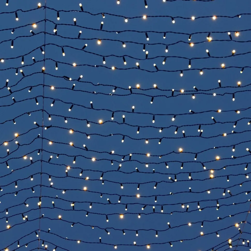 LUMISKY - Guirlande lumineuse solaire 8 modes yogy jaune plastique 33.90m