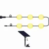 LUMISKY - Guirlande lumineuse solaire bolly noir plastique 5,5m