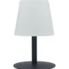 LUMISKY - Lampe de table led sans fil standy mini rock - lumisky - h 25 cm - gris et blanc