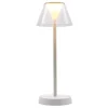 LUMISKY - Lampe de table sans fil led beverly blanc plastique h34cm