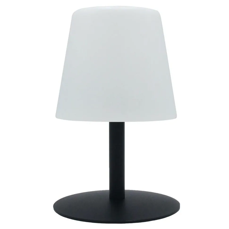 LUMISKY - Lampe de table sans fil led standy mini noir acier h25cm