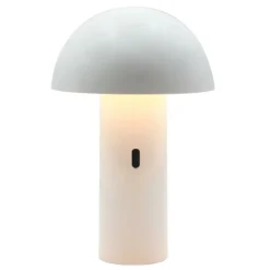 LUMISKY - Lampe de table sans fil led tod blanc metal h28cm