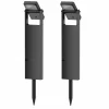 LUMISKY - Lot de 2 balises solaires brity noir abs h49cm