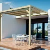 MADERLAND - Pergola adossée en bois montpellier 300 x 300 cm