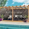 MADERLAND - Pergola en bois adossée - modèle palma - 600 x 400 cm