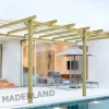 MADERLAND - Pergola en bois adossée - modèle oviedo - 510 x 300 cm