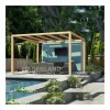 MADERLAND - Pergola en bois lamellé-collé santander 300 x 300 cm