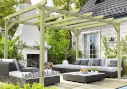 MADERLAND - Pergola en bois autoportante - modèle cambados - 510 x 300 cm