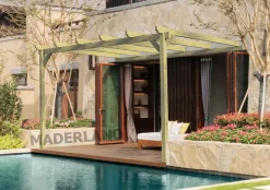 MADERLAND - Pergola en bois adossée - modèle narbonne - 600 x 420 cm