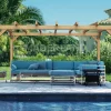 MADERLAND - Pergola en bois autoportante - modèle valencia - 800 x 300 cm