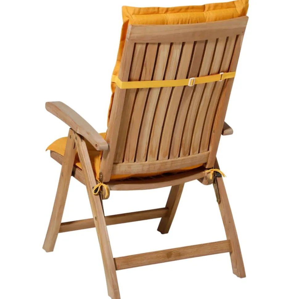 MADISON - Coussin de chaise à dossier haut panama 123x50 cm lueur dorée