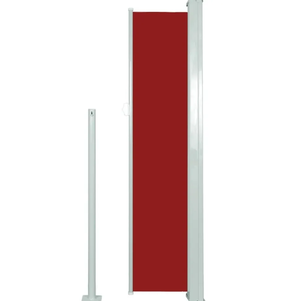 MAISON EXCLUSIVE - Auvent latéral rétractable de patio 140x300 cm rouge