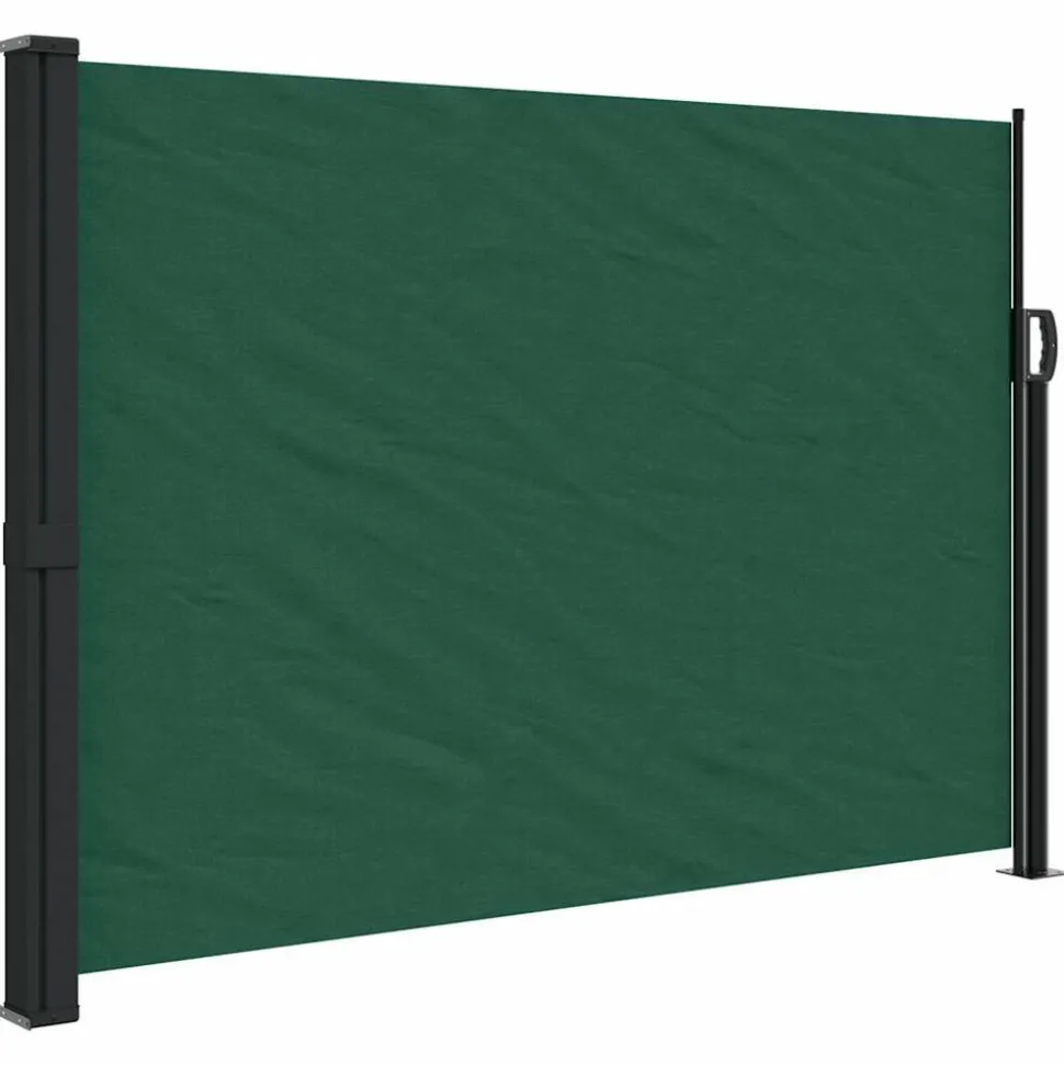 MAISON EXCLUSIVE - Auvent latéral rétractable vert foncé 140x600 cm
