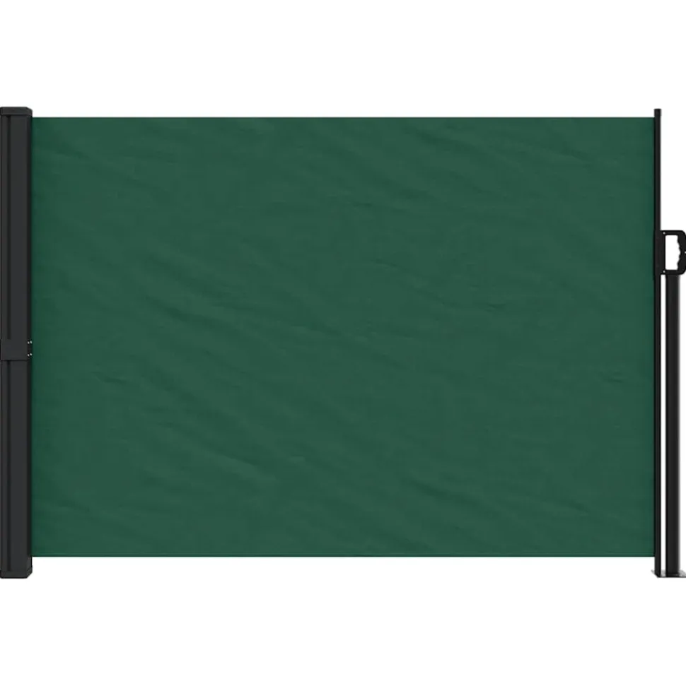 MAISON EXCLUSIVE - Auvent latéral rétractable vert foncé 140x600 cm