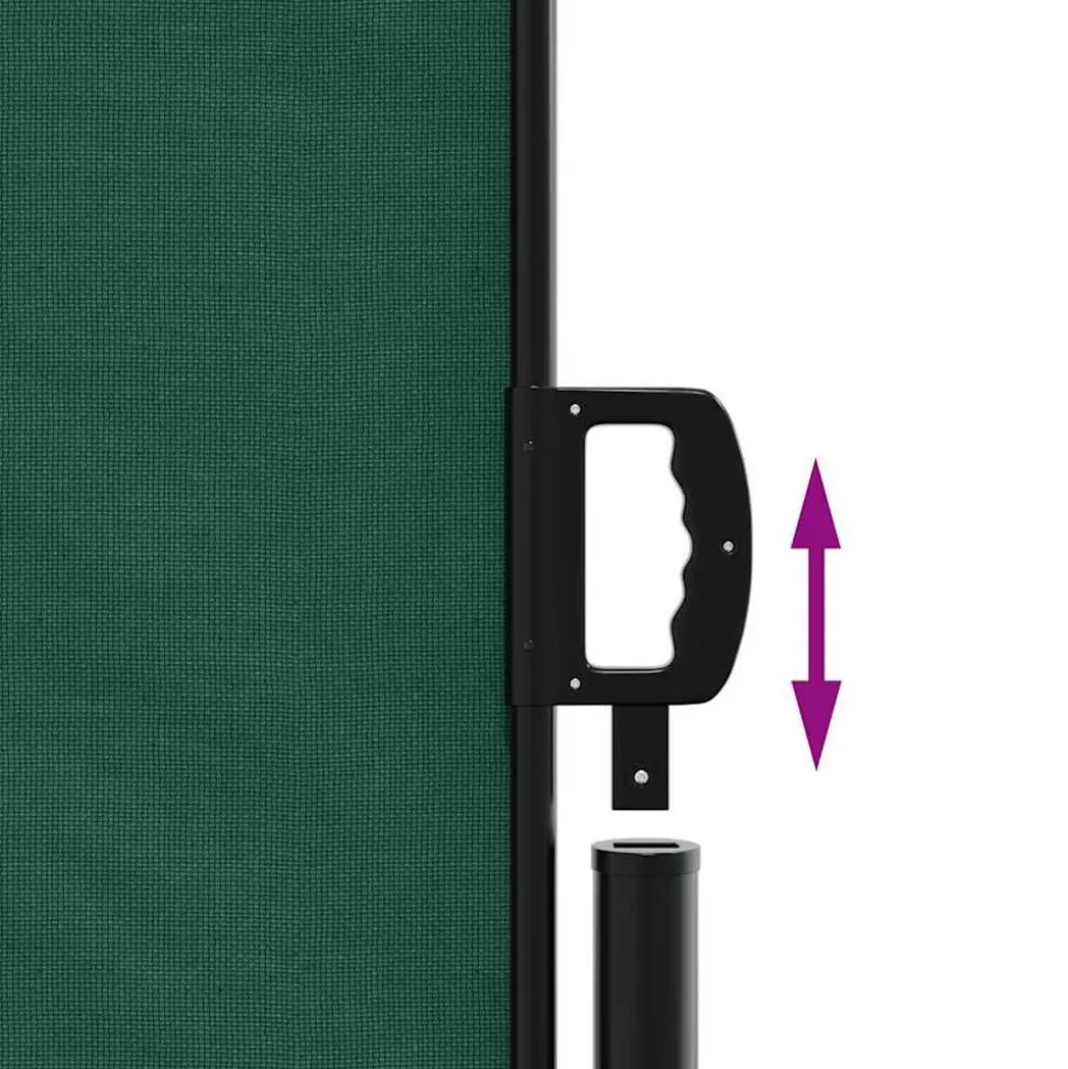 MAISON EXCLUSIVE - Auvent latéral rétractable vert foncé 140x600 cm