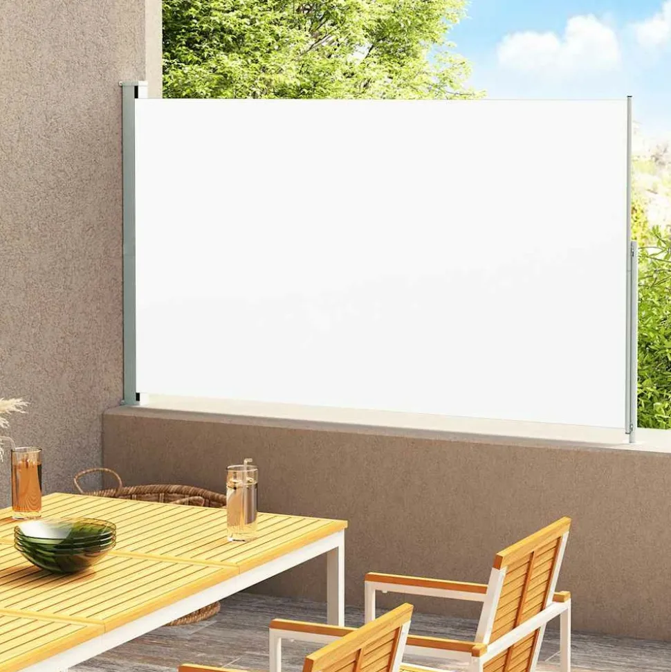 MAISON EXCLUSIVE - Auvent latéral rétractable de patio 200x300 cm crème