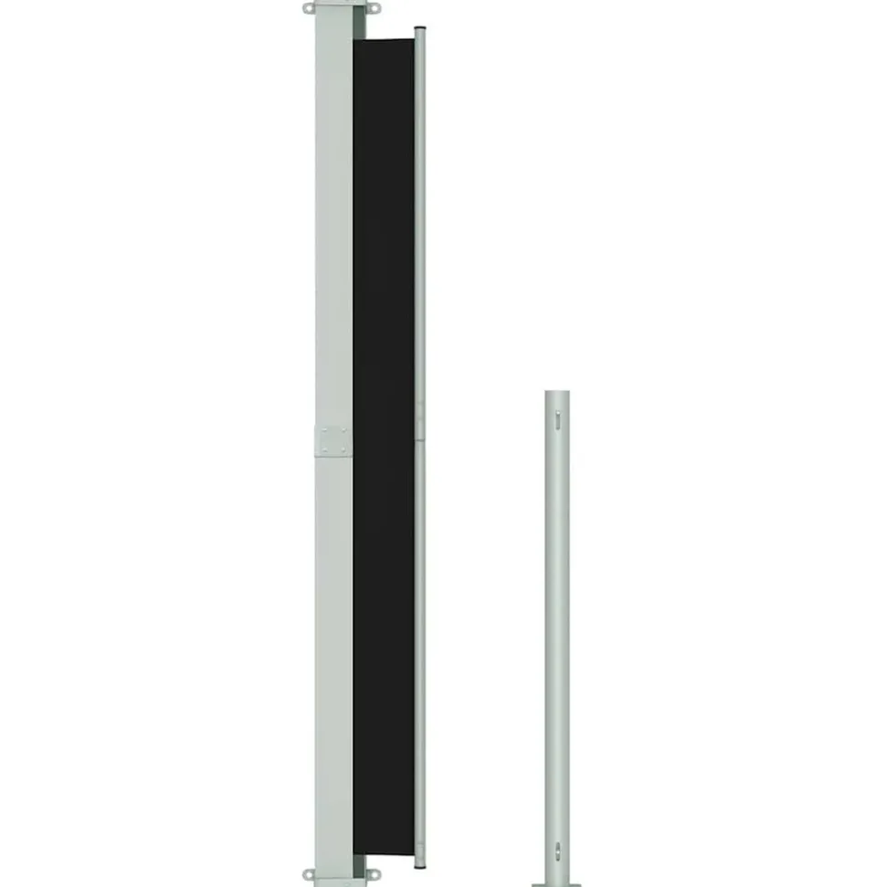 MAISON EXCLUSIVE - Auvent latéral rétractable de patio 220x300 cm noir