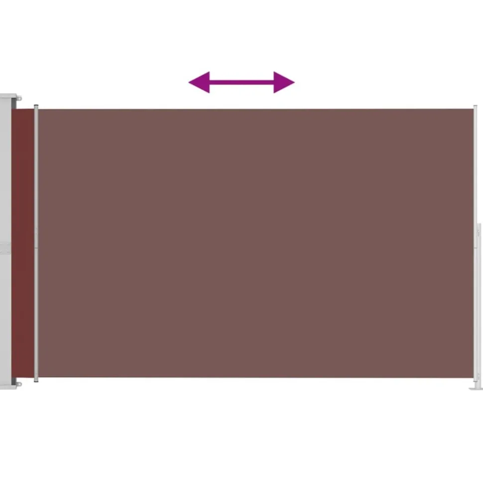 MAISON EXCLUSIVE - Auvent latéral rétractable de patio 220x300 cm marron