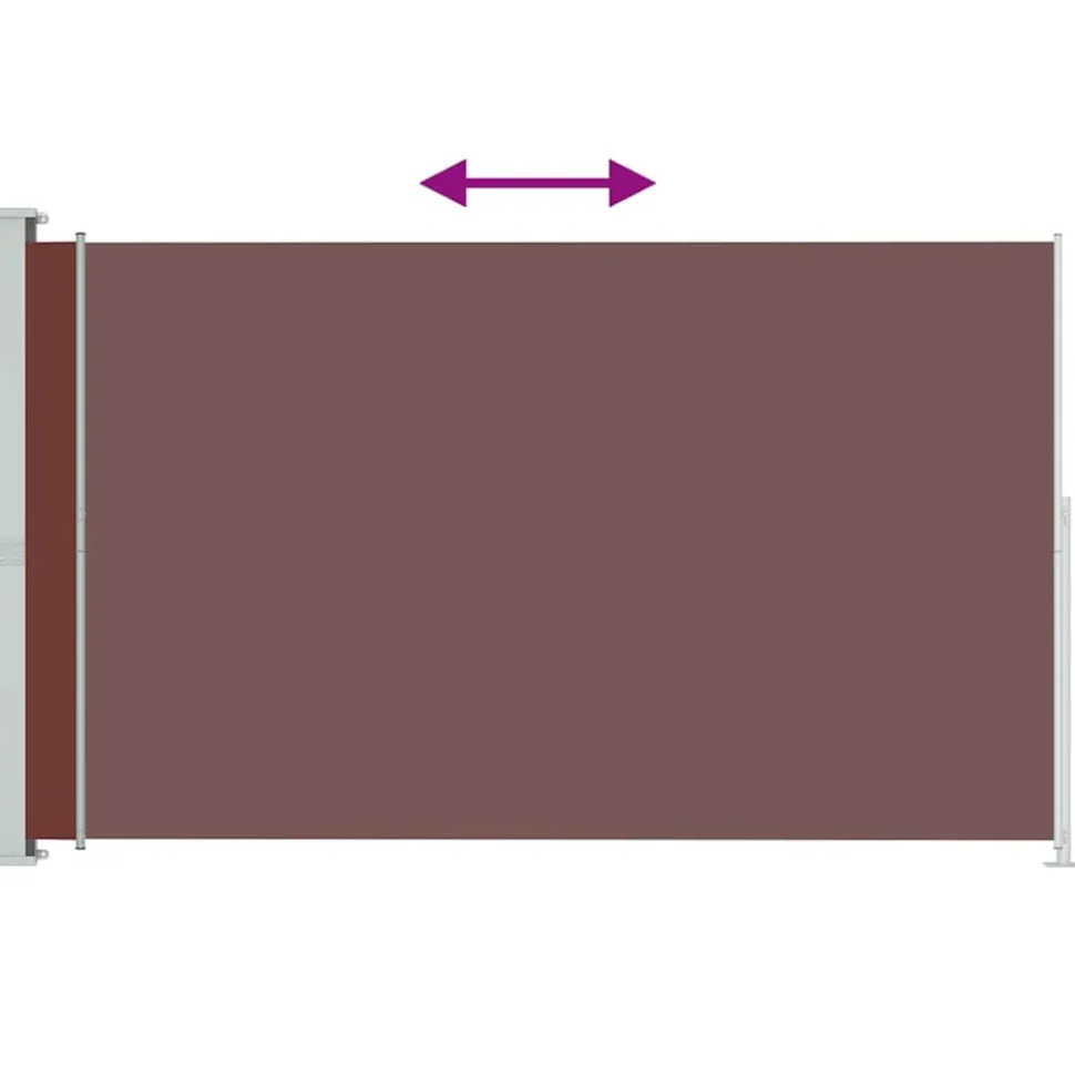 MAISON EXCLUSIVE - Auvent latéral rétractable de patio 180x300 cm marron