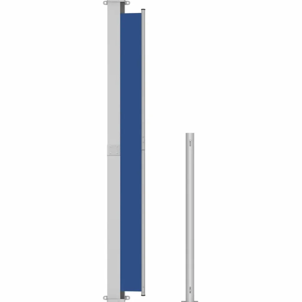 MAISON EXCLUSIVE - Auvent latéral rétractable de patio 220x300 cm bleu