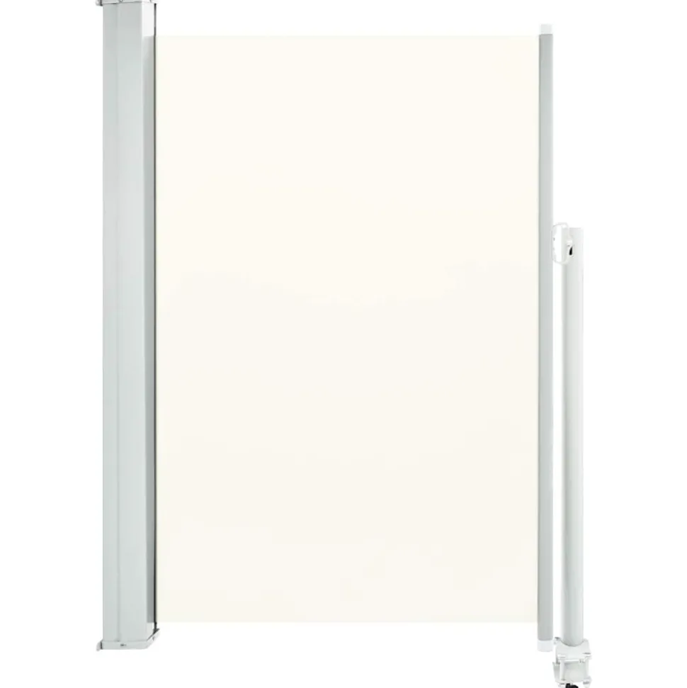 MAISON EXCLUSIVE - Auvent latéral rétractable de patio 120 x 300 cm blanc cassé