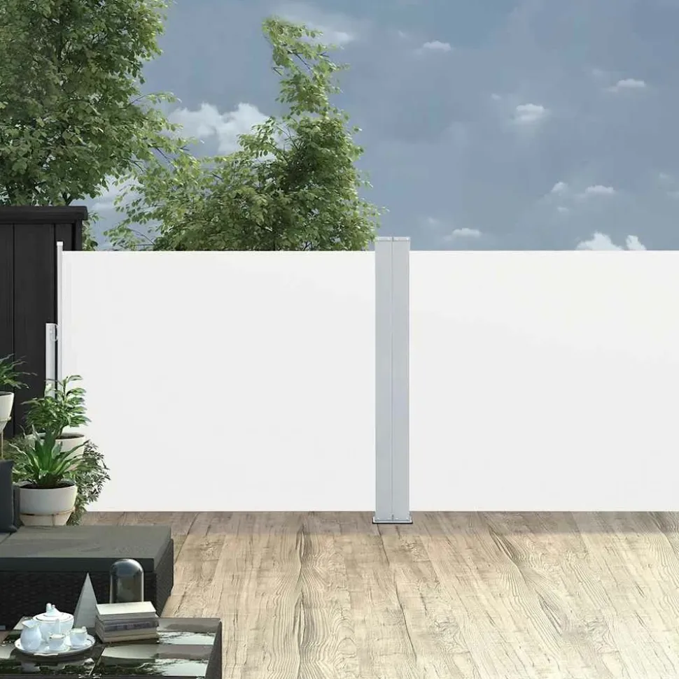 MAISON EXCLUSIVE - Auvent latéral rétractable de patio 170x1200 cm crème