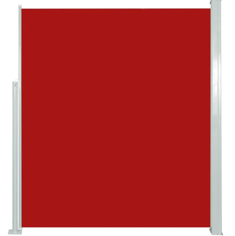 MAISON EXCLUSIVE - Auvent latéral rétractable de patio 160x300 cm rouge