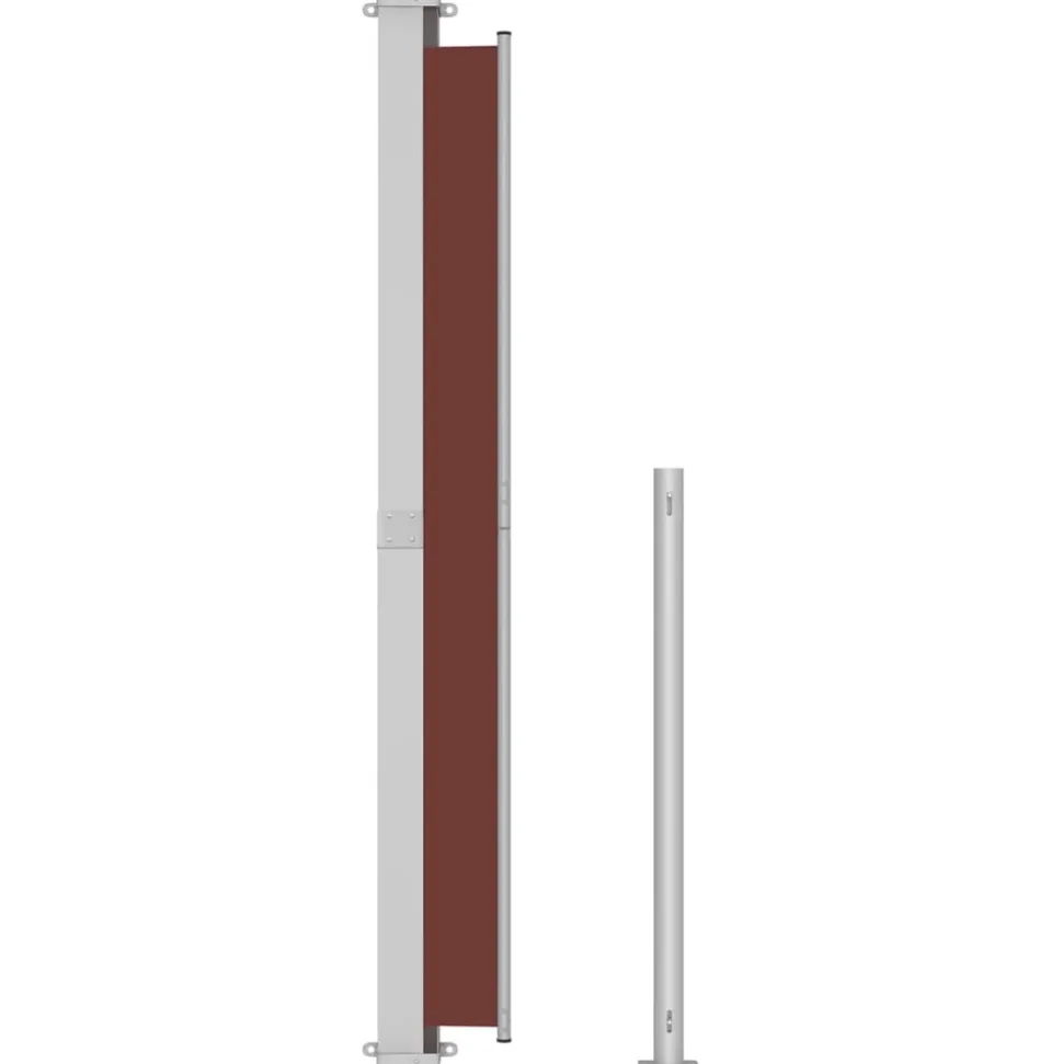 MAISON EXCLUSIVE - Auvent latéral rétractable de patio 200x500 cm marron