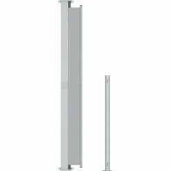 MAISON EXCLUSIVE - Auvent latéral rétractable de patio 180x500 cm gris