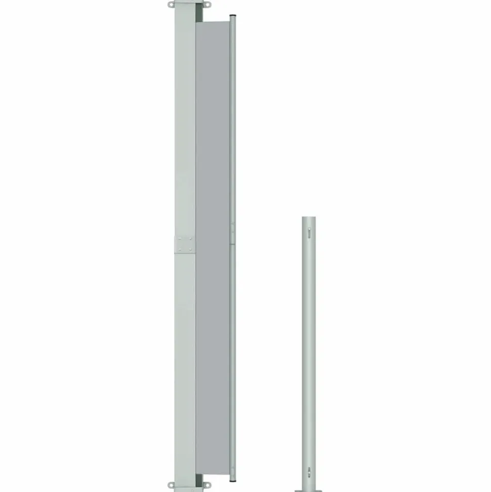 MAISON EXCLUSIVE - Auvent latéral rétractable de patio 180x500 cm gris