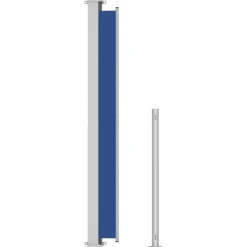MAISON EXCLUSIVE - Auvent latéral rétractable de patio 220x500 cm bleu
