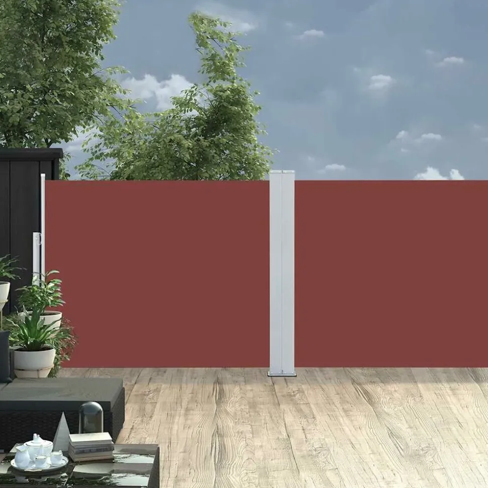 MAISON EXCLUSIVE - Auvent latéral rétractable de patio 170x1200 cm marron