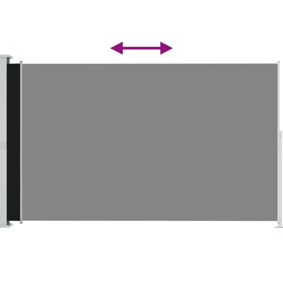 MAISON EXCLUSIVE - Auvent latéral rétractable de patio 200x300 cm noir