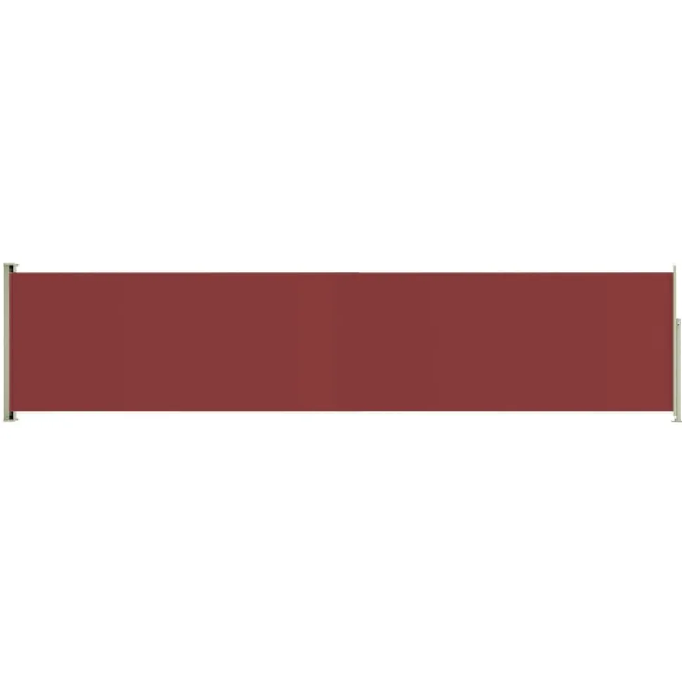 MAISON EXCLUSIVE - Auvent latéral rétractable de patio 140x600 cm rouge