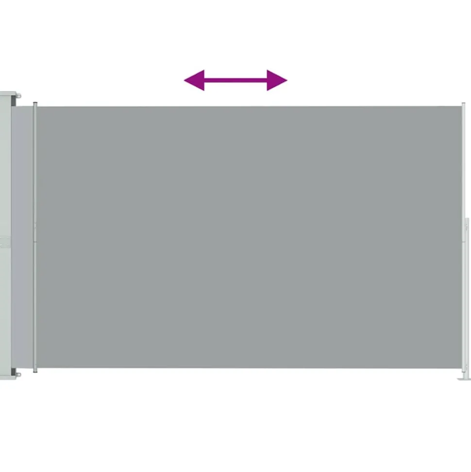 MAISON EXCLUSIVE - Auvent latéral rétractable de patio 220x300 cm gris