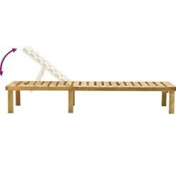 MAISON EXCLUSIVE - Chaise longue de jardin avec table bois de pin imprégné