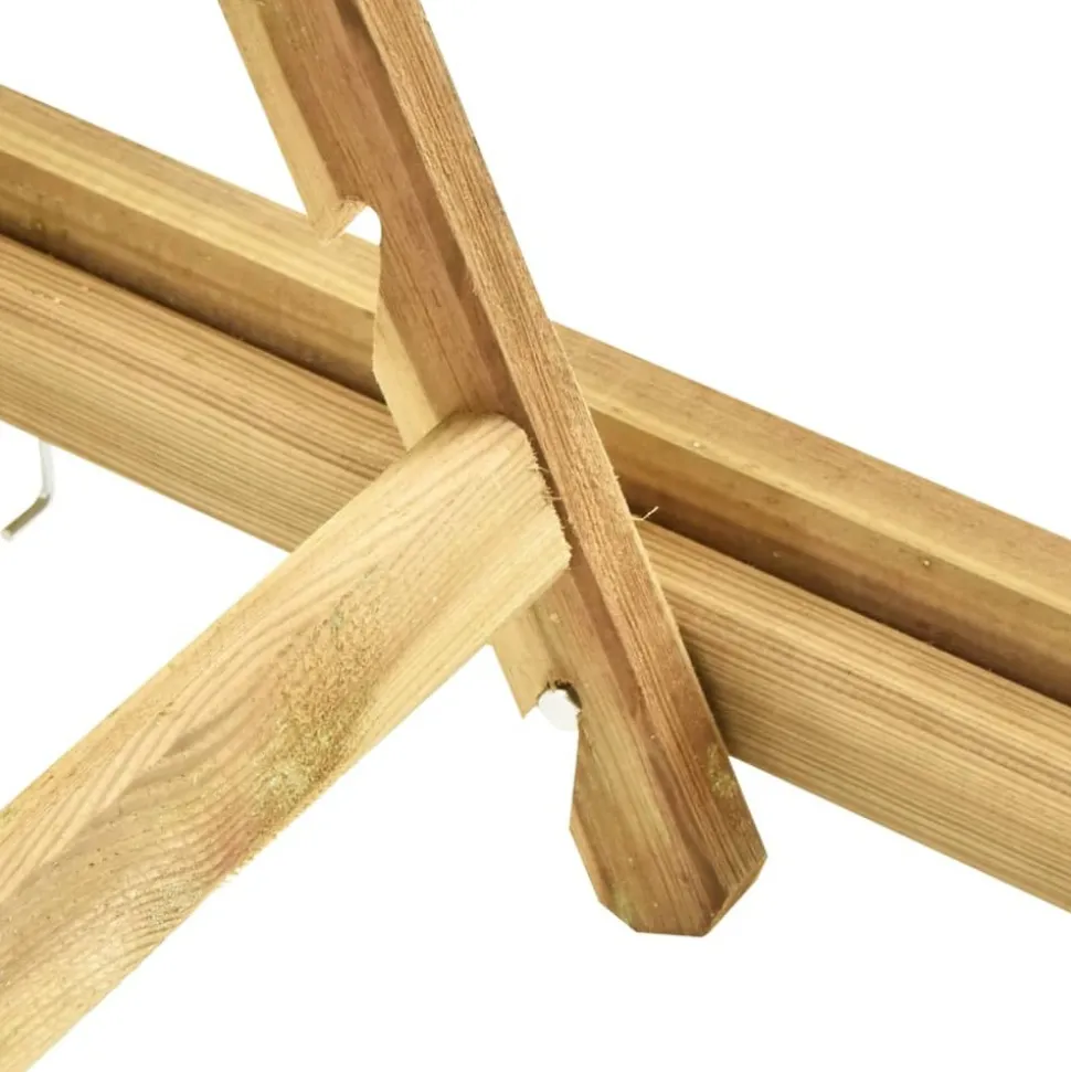 MAISON EXCLUSIVE - Chaise longue de jardin avec table bois de pin imprégné