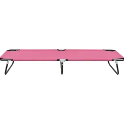 MAISON EXCLUSIVE - Chaise longue pliable acier rose