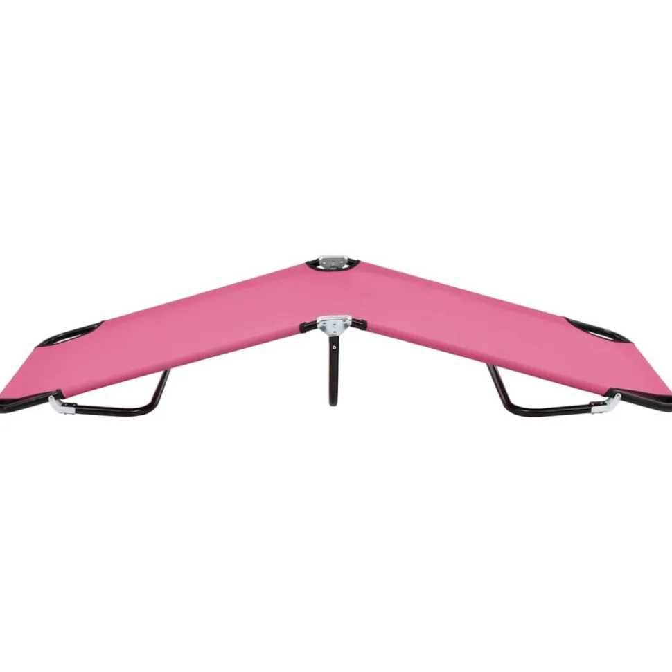 MAISON EXCLUSIVE - Chaise longue pliable acier rose