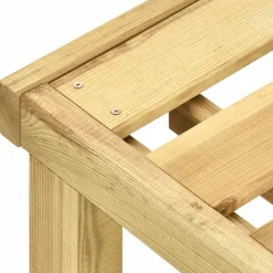 MAISON EXCLUSIVE - Chaise longue double bois de pin imprégné de vert
