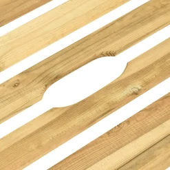 MAISON EXCLUSIVE - Chaise longue double bois de pin imprégné de vert