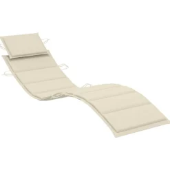 MAISON EXCLUSIVE - Chaise longue de jardin avec coussin bois d'acacia solide