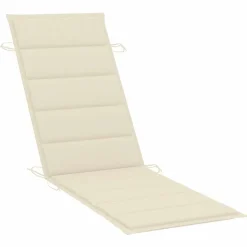MAISON EXCLUSIVE - Chaise longue de jardin avec coussin bois d'acacia solide
