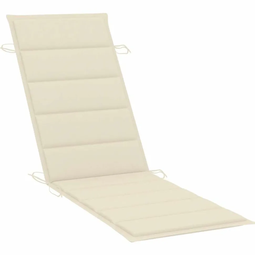 MAISON EXCLUSIVE - Chaise longue de jardin avec coussin bois d'acacia solide