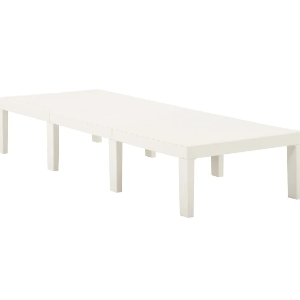 MAISON EXCLUSIVE - Chaise longue plastique blanc