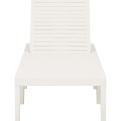 MAISON EXCLUSIVE - Chaise longue plastique blanc