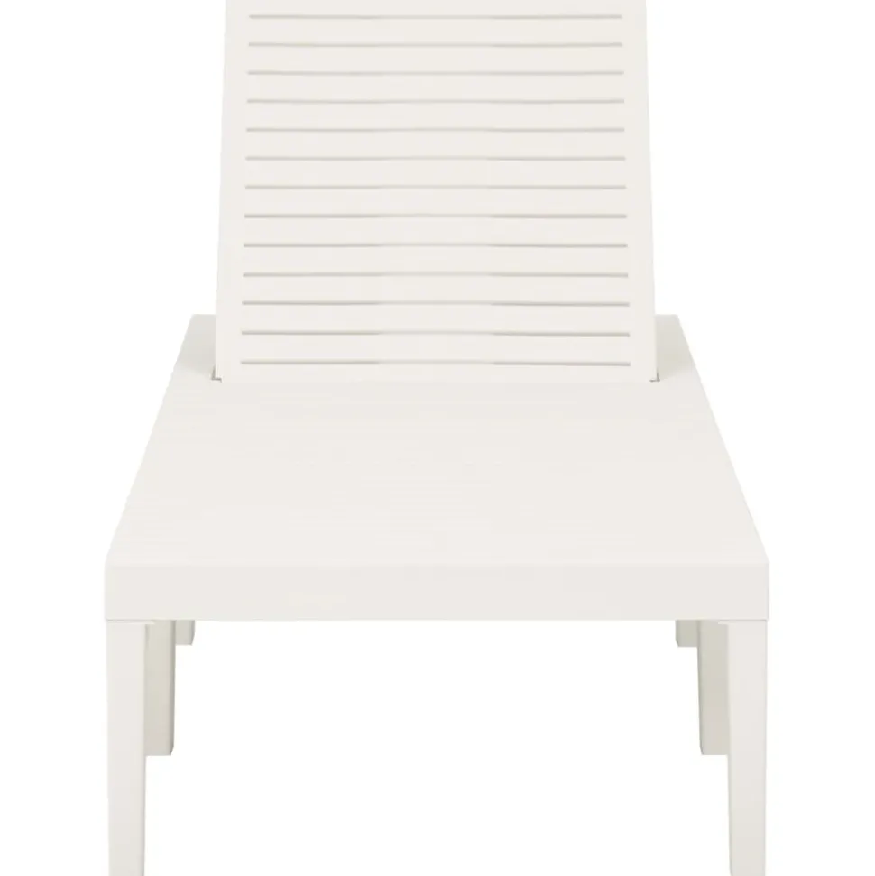 MAISON EXCLUSIVE - Chaise longue plastique blanc