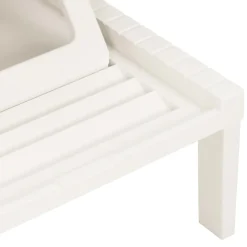 MAISON EXCLUSIVE - Chaise longue plastique blanc