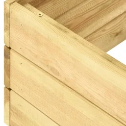 MAISON EXCLUSIVE - Chaise longue bois de pin imprégné de vert