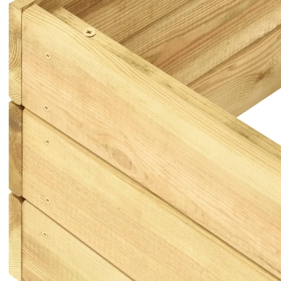 MAISON EXCLUSIVE - Chaise longue bois de pin imprégné de vert